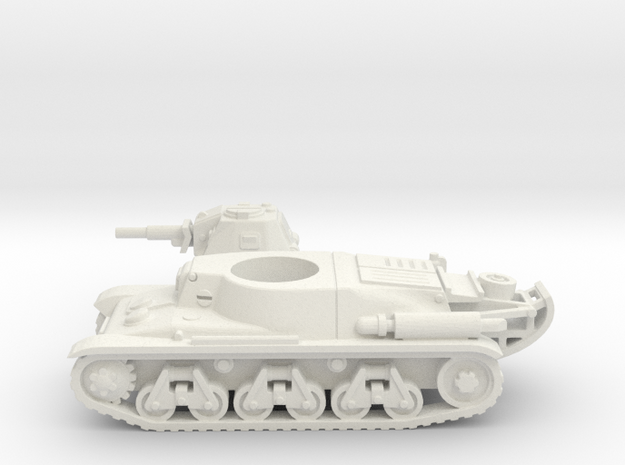 Hotchkiss tank (French) 1/87 in White Natural Versatile Plastic