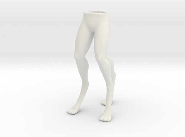 Arex Legs 1:6 scale in White Natural Versatile Plastic