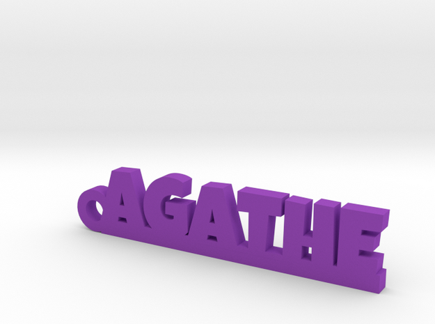 AGATHE Keychain Lucky in Purple Processed Versatile Plastic