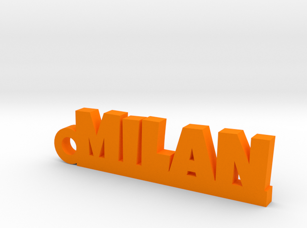 MILAN Keychain Lucky in Orange Processed Versatile Plastic