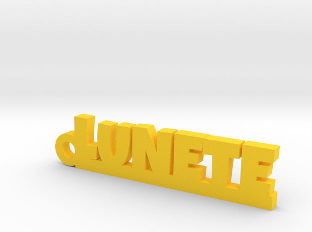 LUNETE Keychain Lucky in Yellow Processed Versatile Plastic