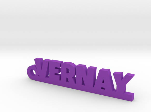 VERNAY Keychain Lucky in Purple Processed Versatile Plastic