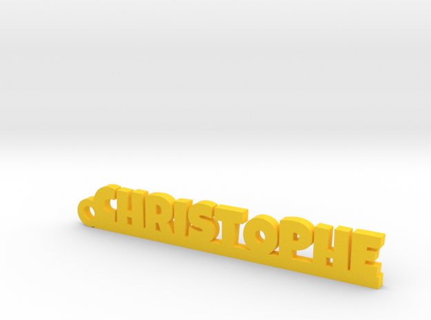 CHRISTOPHE Keychain Lucky in Yellow Processed Versatile Plastic