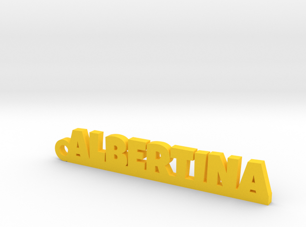ALBERTINA Keychain Lucky in Yellow Processed Versatile Plastic