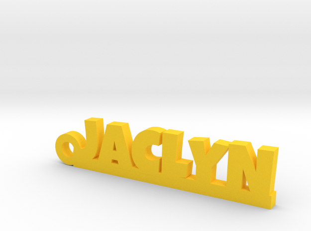 JACLYN Keychain Lucky in Yellow Processed Versatile Plastic