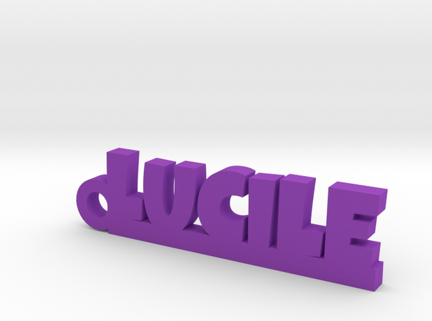 LUCILE Keychain Lucky in Purple Processed Versatile Plastic