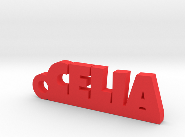 CELIA Keychain Lucky in Red Processed Versatile Plastic