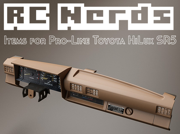 RCN009 dashboard for Pro-Line Toyota SR5 