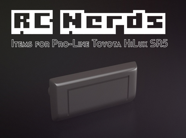 RCN013 rear door handle for Pro-Line Toyota SR5  in White Natural Versatile Plastic