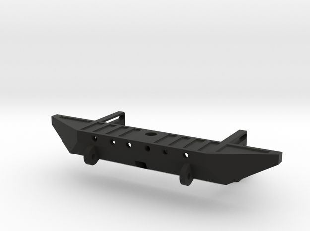 Rear Bumper with Hitch for AXIAL SCX10 in Black Natural Versatile Plastic