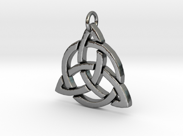 Triquetra in Polished Silver