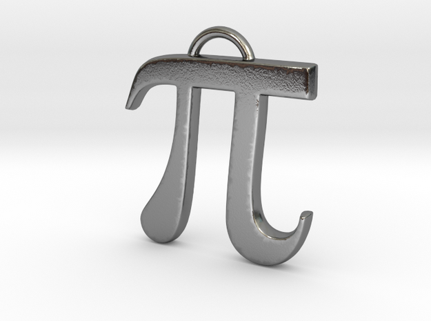 Pi in Polished Silver