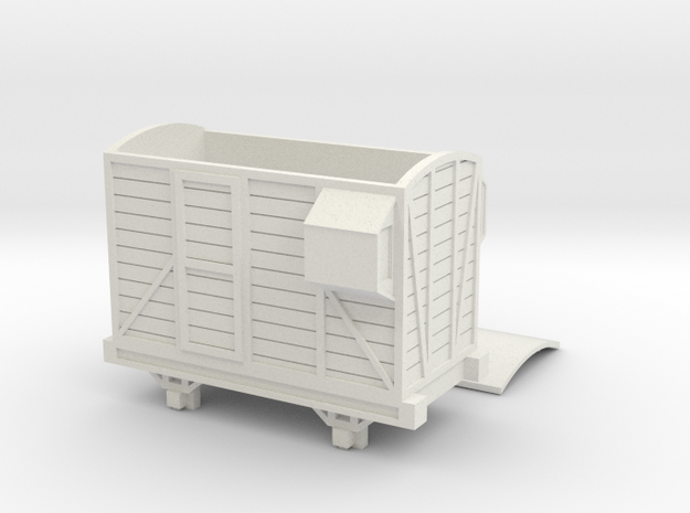 OO9 Narrow Gauge Brake Van Talyllyn / SR in White Natural Versatile Plastic