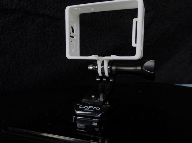 GoPro Hero 3 Frame Mount Strong Secure fit  Go Pro in White Natural Versatile Plastic