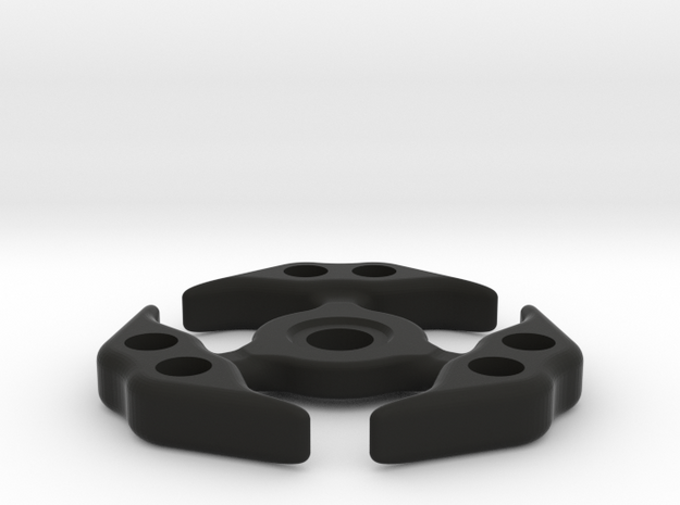 Spinner 1.1 in Black Natural Versatile Plastic