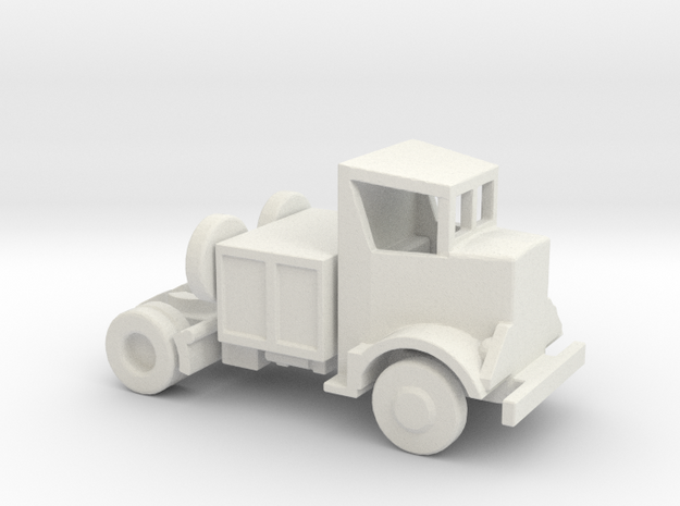 1/160 Scale Autocar Tractor 2 in White Natural Versatile Plastic