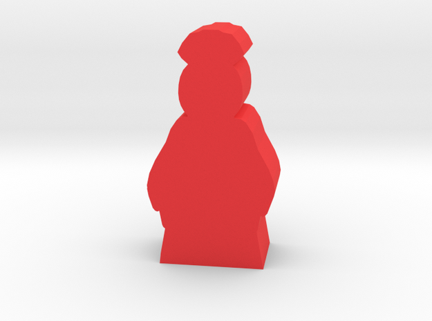Game Piece, Ancient China Lady in Red Processed Versatile Plastic