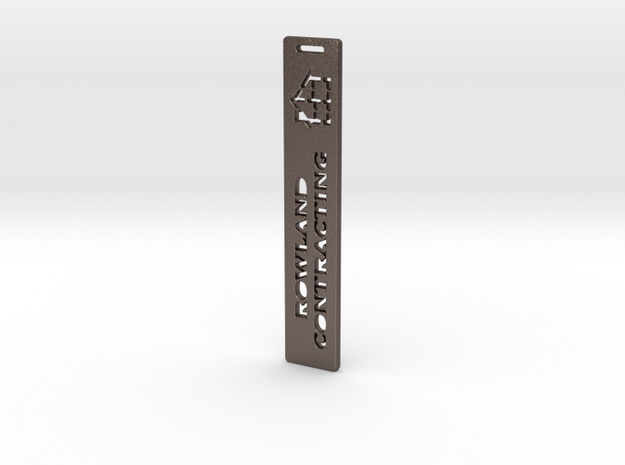 RCS Bookmark in Polished Bronzed Silver Steel