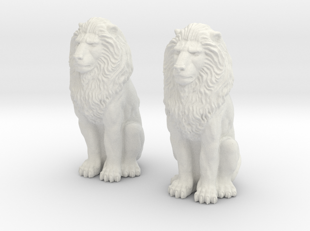 Lions Twin in White Natural Versatile Plastic