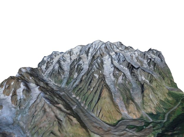 Mont Blanc Map: 1:100K in Full Color Sandstone