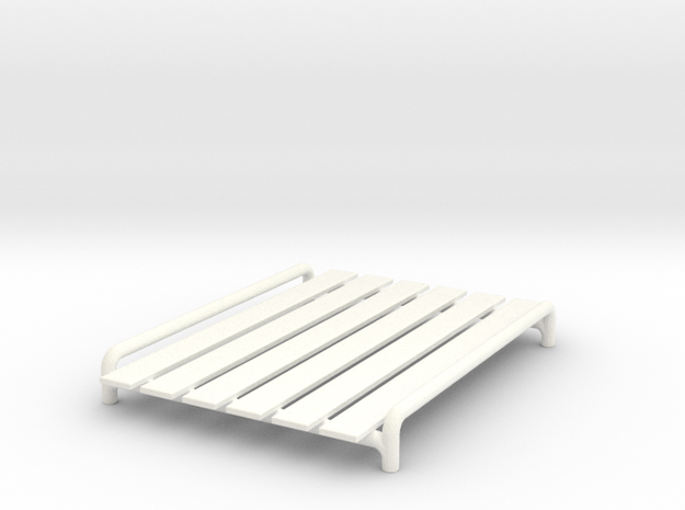 1/32 Scale Roof Rack in White Processed Versatile Plastic