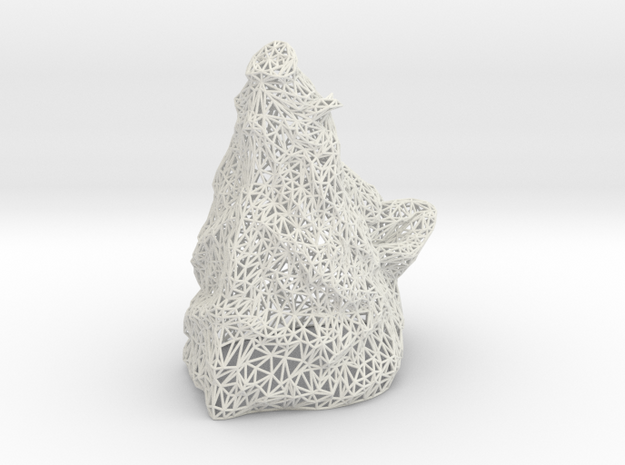 Wild boar wire sculpture 15cm in White Natural Versatile Plastic