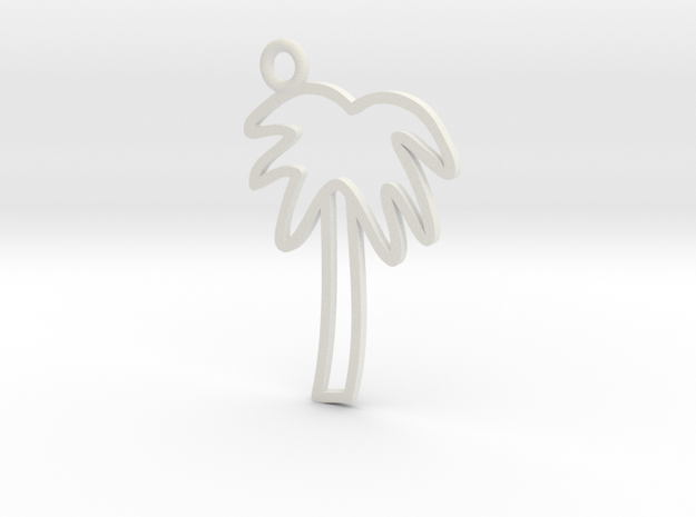 Palm Tree Charm! in White Natural Versatile Plastic