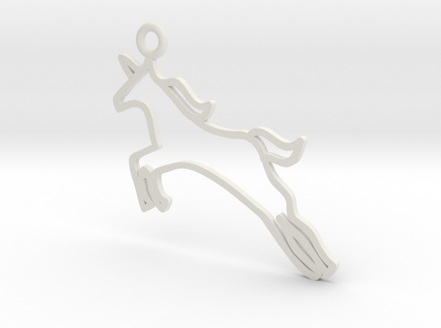 Unicorn Charm! in White Natural Versatile Plastic