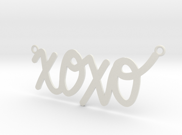XOXO Necklace! in White Natural Versatile Plastic