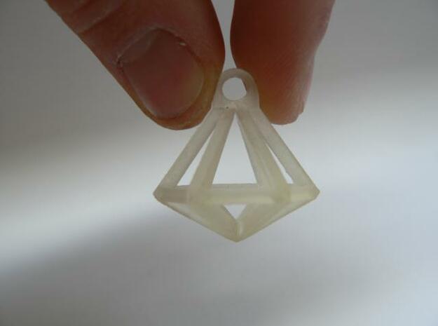 Diamant pendant in Black Natural Versatile Plastic