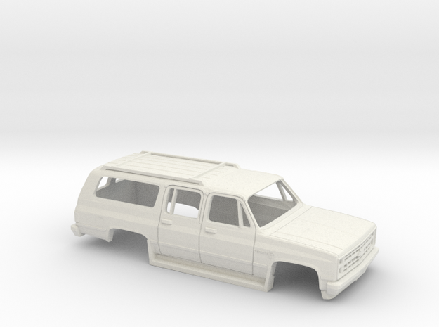 16,5 cm 1986 Chevrolet Suburban in White Natural Versatile Plastic