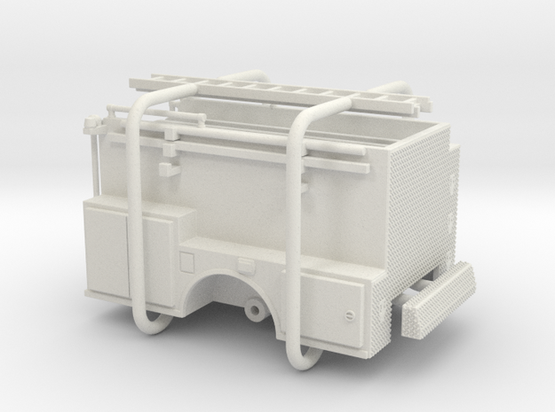 1/64 ALF Pipeline Body Compartment Doors in White Natural Versatile Plastic