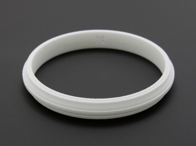 MizNK Bracelet NO.406 Inspired by Urban Sky-Line in White Natural Versatile Plastic: Small