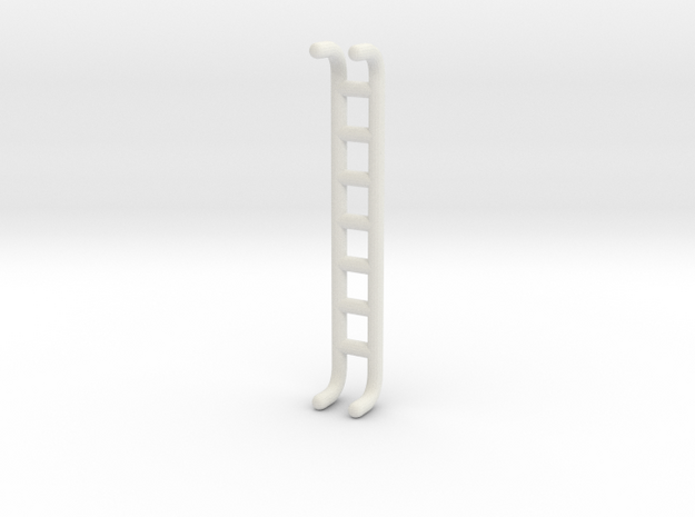1/87 Rear Ladder 1 in White Natural Versatile Plastic