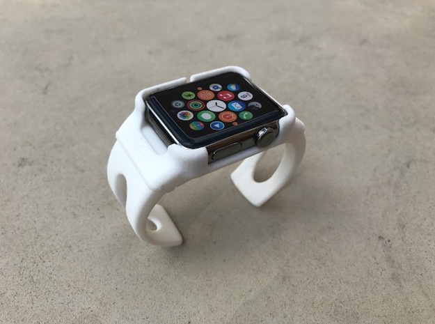 Apple Watch - 42mm Medium Band Style 5 in White Processed Versatile Plastic