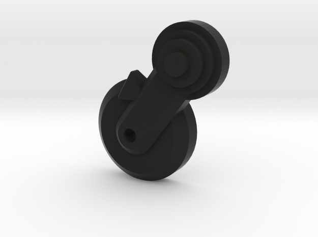Thumbpin: Round base, Left-side - Tavor Safety in Black Natural Versatile Plastic