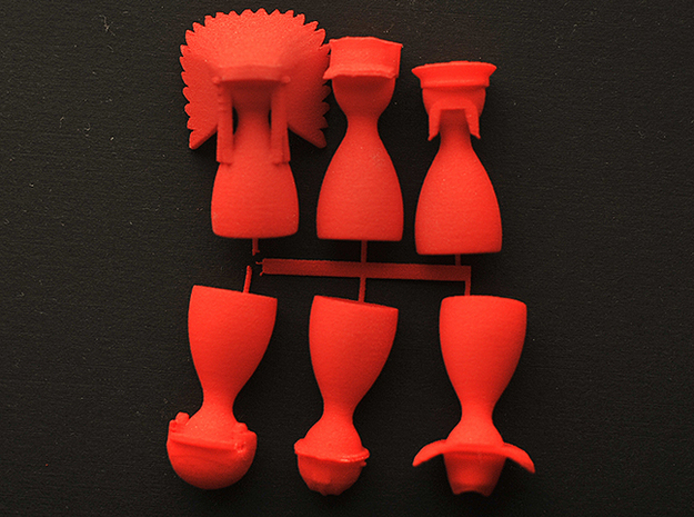 YMCA Village People Game Piece Set in Red Processed Versatile Plastic