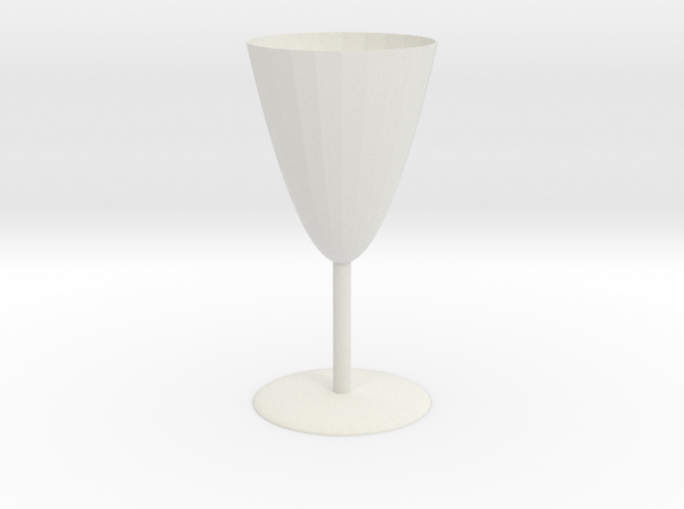 Goblet in White Natural Versatile Plastic