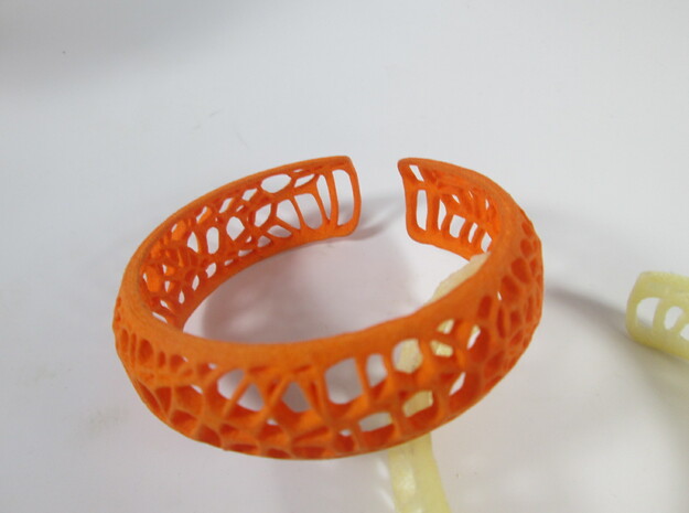 Coral Cuff Bracelet in Orange Processed Versatile Plastic
