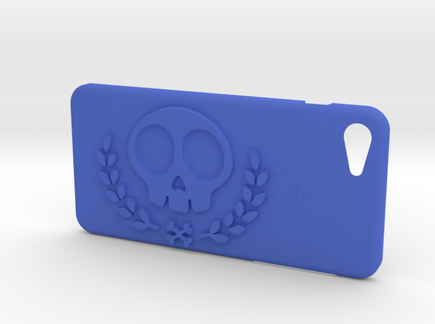 IPhone 7S Skull Case vol 2 in Blue Processed Versatile Plastic