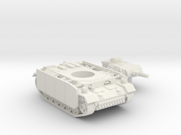 Panzer III tank M (Germany) 1/87 in White Natural Versatile Plastic