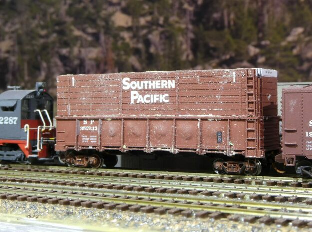 SP Pulp Gondola Extension N Scale in Smooth Fine Detail Plastic