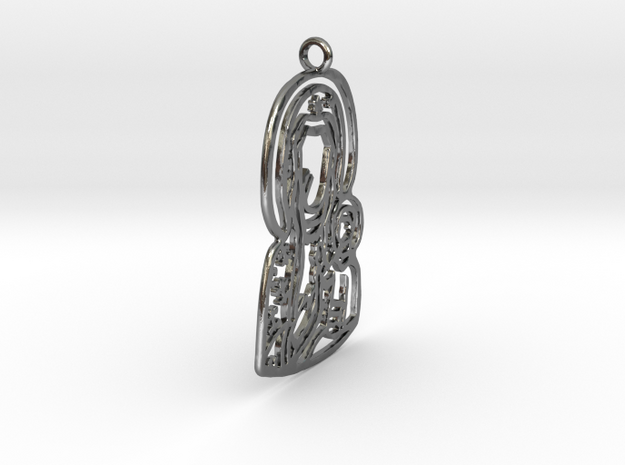 Our Lady of Czestochowa in Cast Metals in Polished Silver