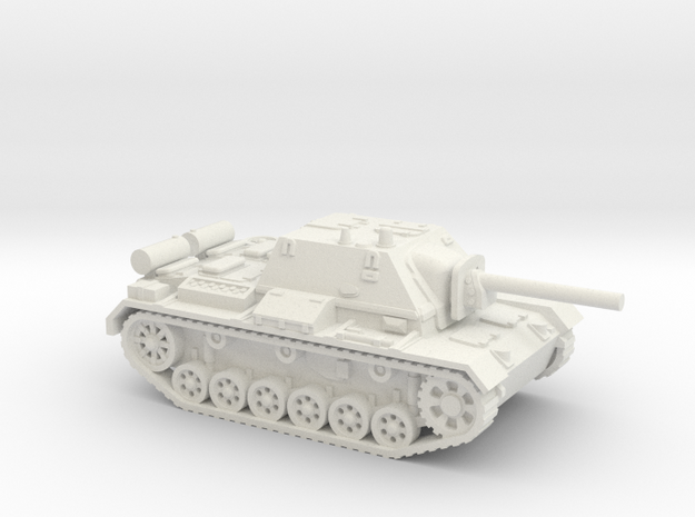 SU - 76i tank (Russian) 1/87 in White Natural Versatile Plastic