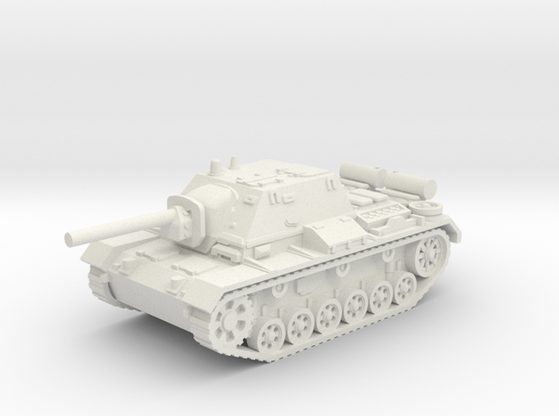 SU - 76i tank (Russian) 1/100 in White Natural Versatile Plastic