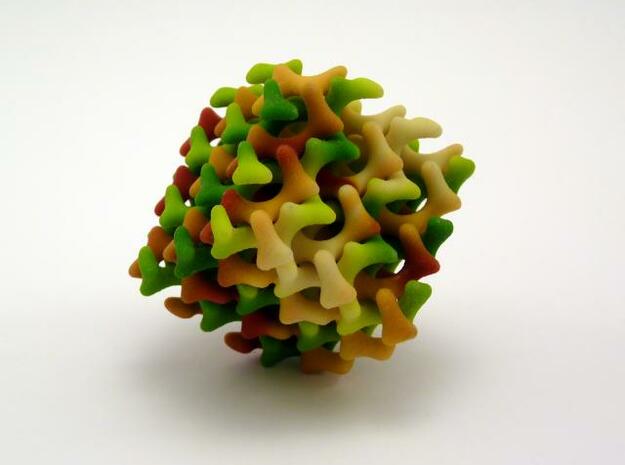Double Gyroid Color in Full Color Sandstone