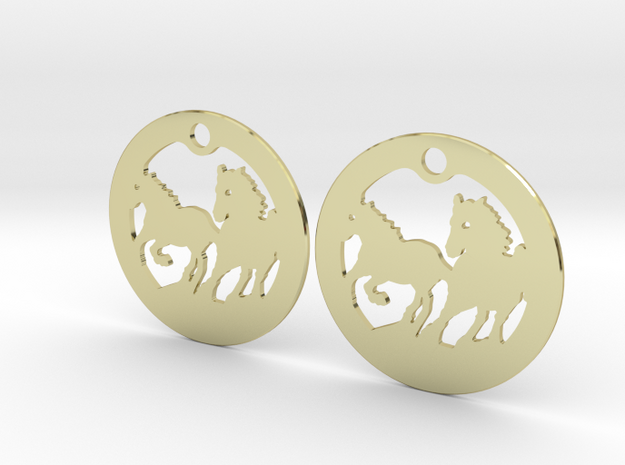FREEDOM (precious metal earrings) in 18k Gold Plated Brass
