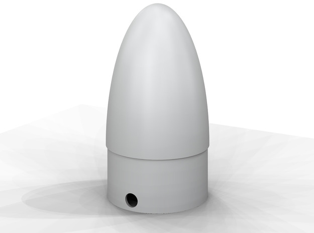 Classic estes-style nose cone BNC-50J (ellipse) in White Processed Versatile Plastic