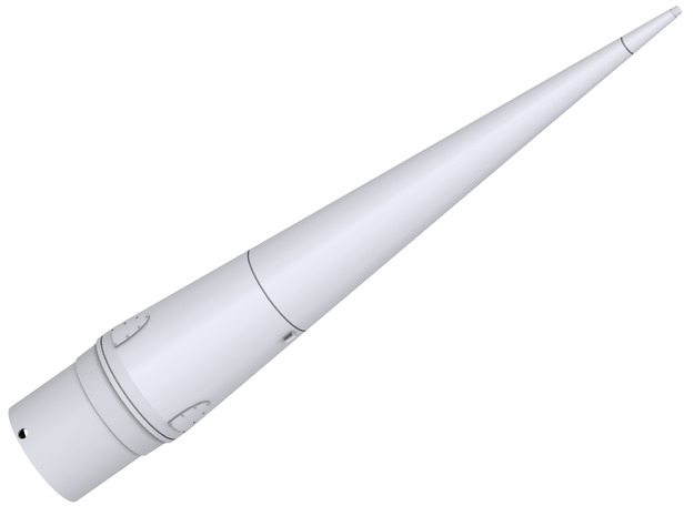  Nike Smoke Nose Cone for 35mm (Quest) tubes in White Natural Versatile Plastic