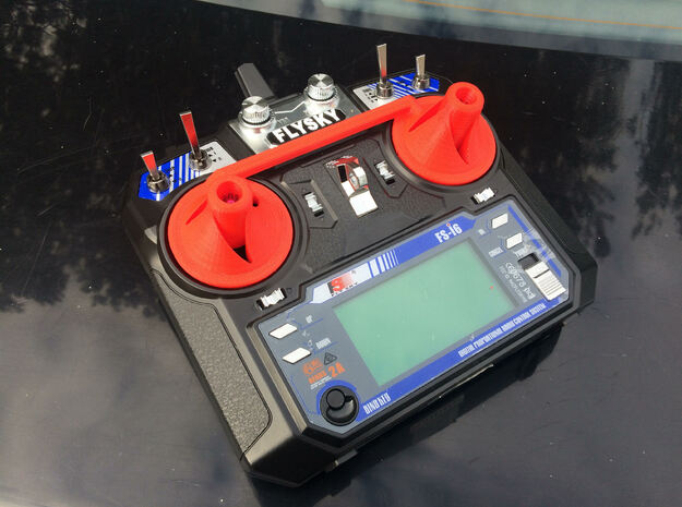 Radio Transmitter - Gimbal Protection in Blue Processed Versatile Plastic